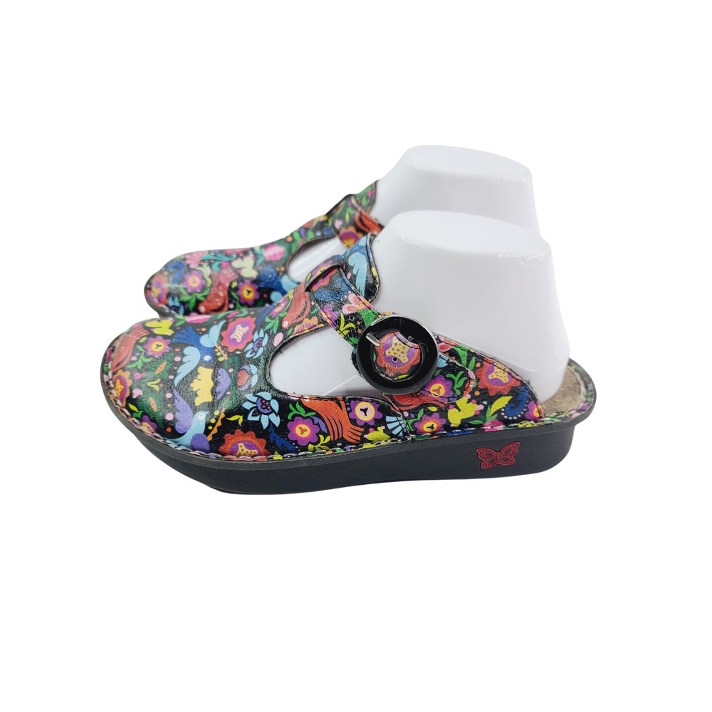 Alegria Casual Sandals, Women's, Size 6.5 Multi-color Floral Color.